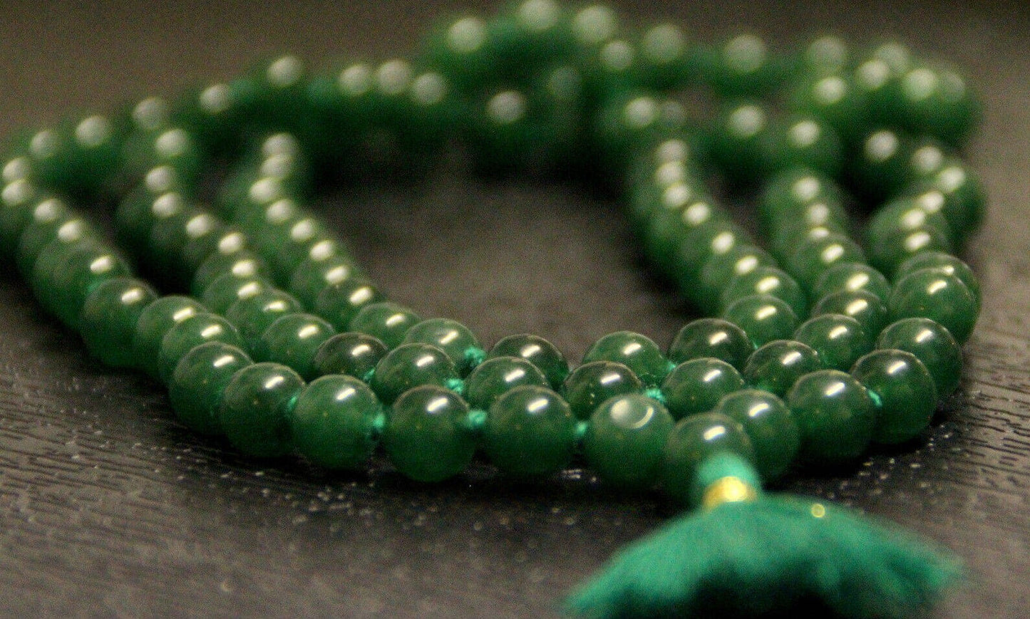 Green Jade Meditation Mala